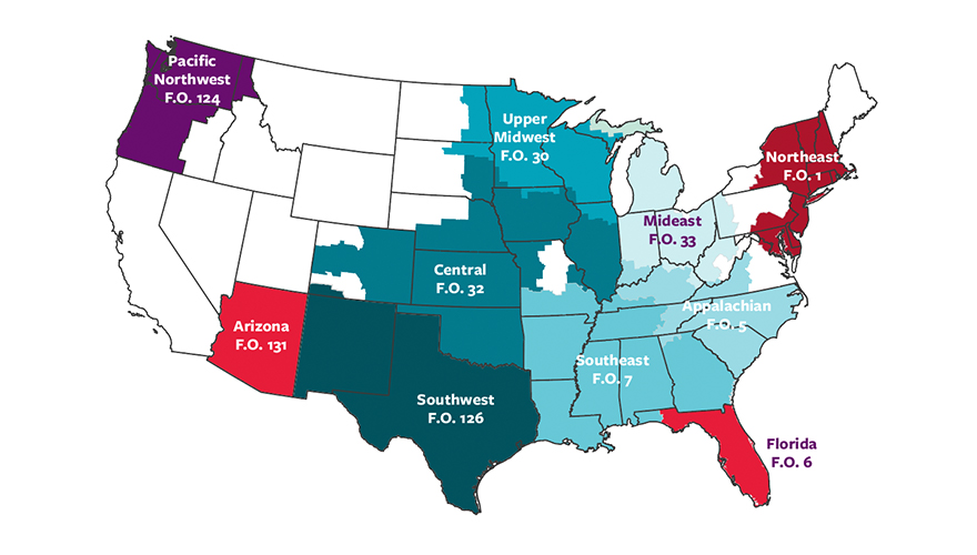 U.S. Federal Milk Marketing Order regions