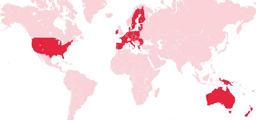 Key dairy production markets